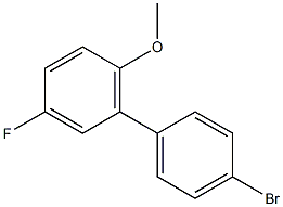 4-BROMO-3'-FLUORO-6'-METHOXYBIPHENYL Struktur