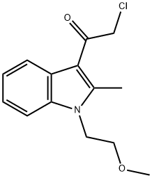 2-CHLORO-1-[1-(2-METHOXY-ETHYL)-2-METHYL-1H-INDOL-3-YL]-ETHANONE Struktur