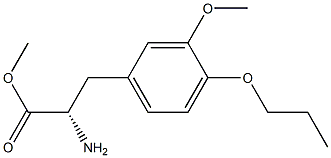 METHYL (2S)-2-AMINO-3-(3-METHOXY-4-PROPOXYPHENYL)PROPANOATE Struktur