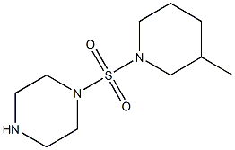 1-[(3-METHYLPIPERIDIN-1-YL)SULFONYL]PIPERAZINE Struktur