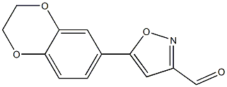 5-(2,3-DIHYDROBENZO[B][1,4]DIOXIN-6-YL)ISOXAZOLE-3-CARBALDEHYDE Struktur