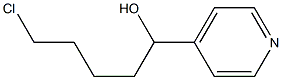 5-CHLORO-1-(4-PYRIDYL)-1-PENTANOL Struktur