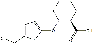 TRANS-2-(2-CHLORO-5-THENOYL)CYCLOHEXANE-1-CARBOXYLIC ACID Struktur