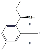 (1R)-1-[4-FLUORO-2-(TRIFLUOROMETHYL)PHENYL]-2-METHYLPROPYLAMINE Struktur