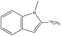 1-METHYL INDOLE, [METHYL 14C] Struktur