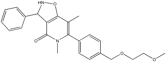 6-(4-((2-METHOXYETHOXY)METHYL)PHENYL)-5-METHYL-3-PHENYLISOXAZOLO[4,5-C]PYRIDIN-4(5H)-ONE, [METHYL-3H]- Struktur