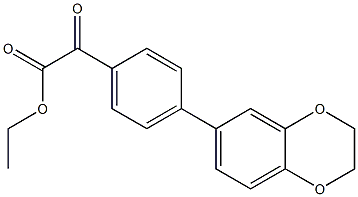 ETHYL 4-[3,4-(ETHYLENEDIOXY)PHENYL]BENZOYLFORMATE Struktur