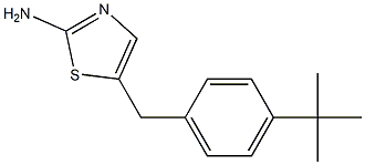 5-(4-TERT-BUTYLBENZYL)-1,3-THIAZOL-2-AMINE Struktur