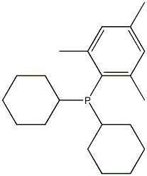 DICYCLOHEXYL-(2,4,6-TRIMETHYLPHENYL)PHOSPHINE Struktur