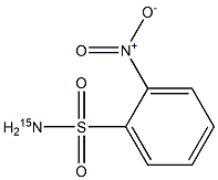 O-NITROBENZNE(15N)SULFONAMIDE Struktur