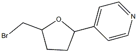 4-(5-BROMOMETHYL-TETRAHYDROFURAN-2-YL)PYRIDINE Struktur