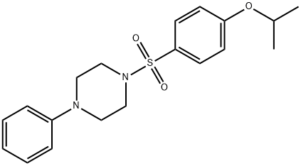 1-((4-(ISOPROPOXY)PHENYL)SULFONYL)-4-PHENYLPIPERAZINE Struktur