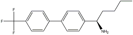 (1R)-1-(4-[4-(TRIFLUOROMETHYL)PHENYL]PHENYL)PENTYLAMINE Struktur