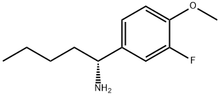 (1R)-1-(3-FLUORO-4-METHOXYPHENYL)PENTYLAMINE Struktur