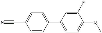 3'-FLUORO-4'-METHOXY-BIPHENYL-4-CARBONITRILE Struktur