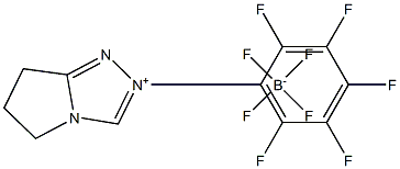 6,7-DIHYDRO-2-PENTAFLUOROPHENYL-5H-PYRROLO[2,1-C]-1,2,4-TRIAZOLIUM TETRAFLUOROBORATE Struktur