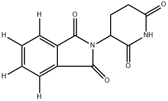 THALIDOMIDE-D4 Struktur