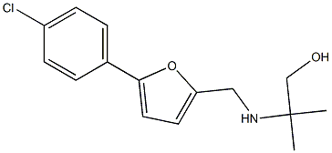 2-(((5-(4-CHLOROPHENYL)-2-FURYL)METHYL)AMINO)-2-METHYLPROPAN-1-OL Struktur