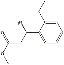 METHYL (3S)-3-AMINO-3-(2-ETHYLPHENYL)PROPANOATE Struktur