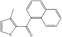 3-METHYL-2-(1-NAPHTHOYL)THIOPHENE Struktur