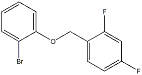 2-BROMOPHENYL-(2,4-DIFLUOROBENZYL)ETHER Struktur