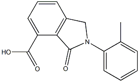 3-OXO-2-O-TOLYL-2,3-DIHYDRO-1H-ISOINDOLE-4-CARBOXYLIC ACID Struktur