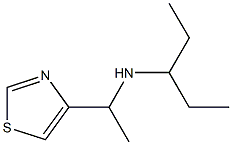 (1-ETHYL-PROPYL)-(1-THIAZOL-4-YL-ETHYL)-AMINE Struktur