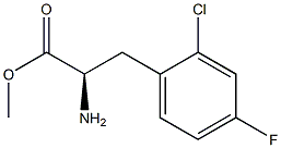 METHYL (2R)-2-AMINO-3-(2-CHLORO-4-FLUOROPHENYL)PROPANOATE Struktur