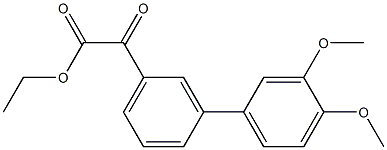 ETHYL 3-(3,4-DIMETHOXYPHENYL)BENZOYLFORMATE Struktur