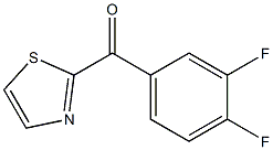 2-(3,4-DIFLUOROBENZOYL)THIAZOLE Struktur