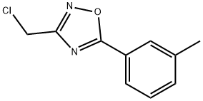 3-(CHLOROMETHYL)-5-(3-METHYLPHENYL)-1,2,4-OXADIAZOLE Struktur