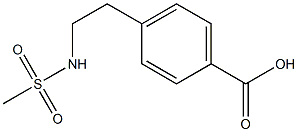 4-[2-[(METHYLSULFONYL)AMINO]ETHYL]BENZOIC ACID Struktur