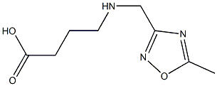 4-([(5-METHYL-1,2,4-OXADIAZOL-3-YL)METHYL]AMINO)BUTANOIC ACID Struktur