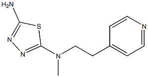 N-METHYL-N-(2-PYRIDIN-4-YLETHYL)-1,3,4-THIADIAZOLE-2,5-DIAMINE Struktur