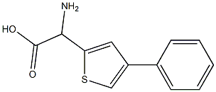 AMINO-(4-PHENYL-THIOPHEN-2-YL)-ACETIC ACID Struktur