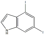 4,6-DIIODO INDOLE Struktur