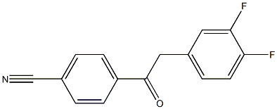 4'-CYANO-2-(3,4-DIFLUOROPHENYL)ACETOPHENONE Struktur