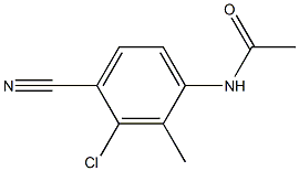 N-(3-CHLORO-4-CYANO-2-METHYL-PHENYL)-ACETAMIDE Struktur