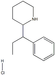 2-(1-PHENYLPROPYL)PIPERIDINE HYDROCHLORIDE Struktur