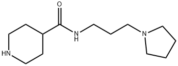 N-(3-PYRROLIDIN-1-YLPROPYL)PIPERIDINE-4-CARBOXAMIDE Struktur