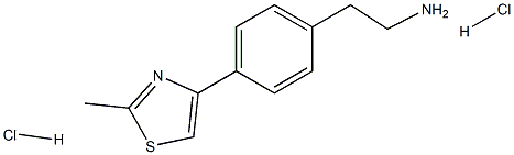 2-[4-(2-METHYL-1,3-THIAZOL-4-YL)PHENYL]ETHANAMINE DIHYDROCHLORIDE Struktur