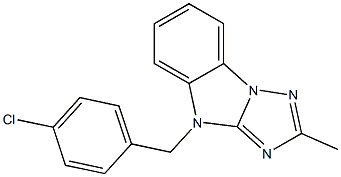 4-(4-CHLOROBENZYL)-2-METHYL-4H-[1,2,4]TRIAZOLO[1,5-A]BENZIMIDAZOLE Struktur