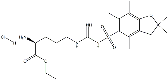 H-ARG(PBF)-OET HCL Struktur