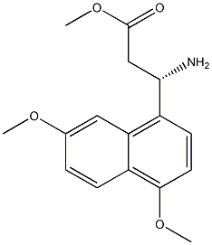 METHYL (3S)-3-AMINO-3-(4,7-DIMETHOXYNAPHTHYL)PROPANOATE Struktur