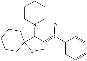 3-(1-METHOXY-CYCLOHEXYL)-1-PHENYL-3-PIPERIDIN-1-YL-PROPENONE Struktur