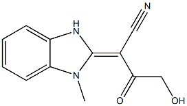 (2Z)-4-HYDROXY-2-(1-METHYL-1,3-DIHYDRO-2H-BENZIMIDAZOL-2-YLIDENE)-3-OXOBUTANENITRILE Struktur