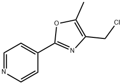 4-CHLOROMETHYL-5-METHYL-2-(PYRIDIN-4-YL)OXAZOLE Struktur