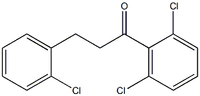 3-(2-CHLOROPHENYL)-2',6'-DICHLOROPROPIOPHENONE Struktur