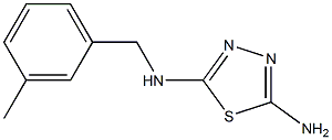 N-(3-METHYLBENZYL)-1,3,4-THIADIAZOLE-2,5-DIAMINE Struktur