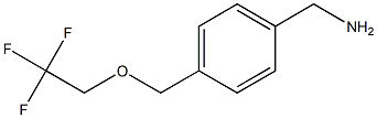 1-[4-[(2,2,2-TRIFLUOROETHOXY)METHYL]PHENYL]METHANAMINE Struktur